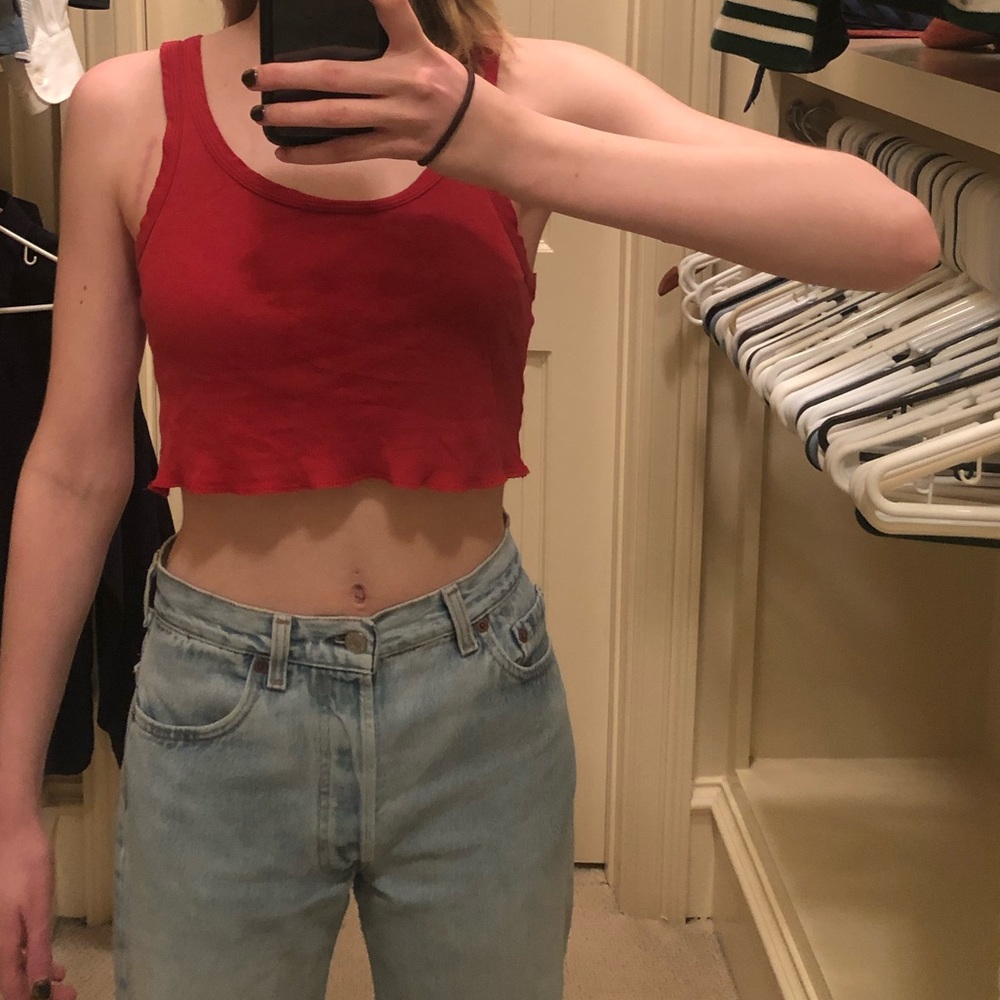 Brandy Melville Red crop top